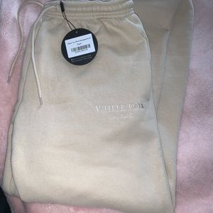 White Fox Sweatpants